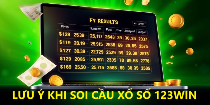Những lưu ý khi soi cầu xổ số 123win