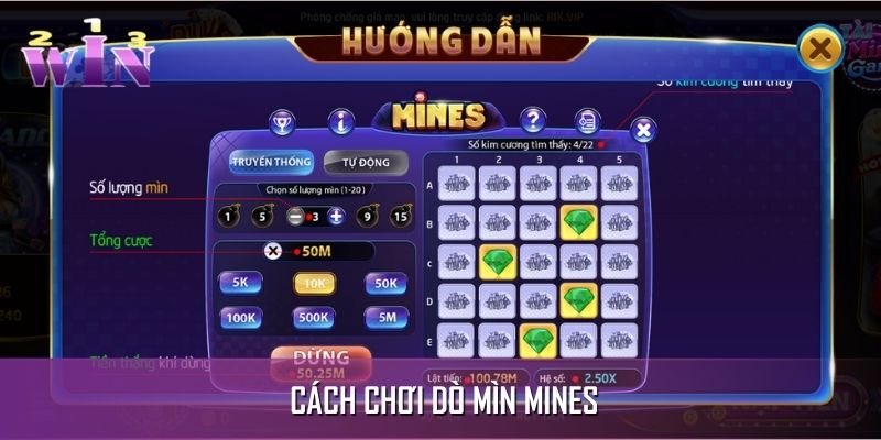 Cách chơi dò mìn Mines đơn giản và dễ hiểu Cách chơi dò mìn Mines đơn giản và dễ hiểu