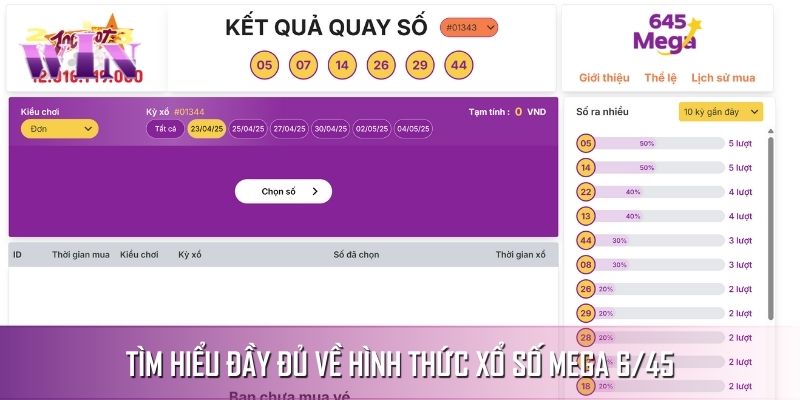 Thông Tin Chi Tiết Về Xổ Số Mega 6/45 Cho Cược Thủ